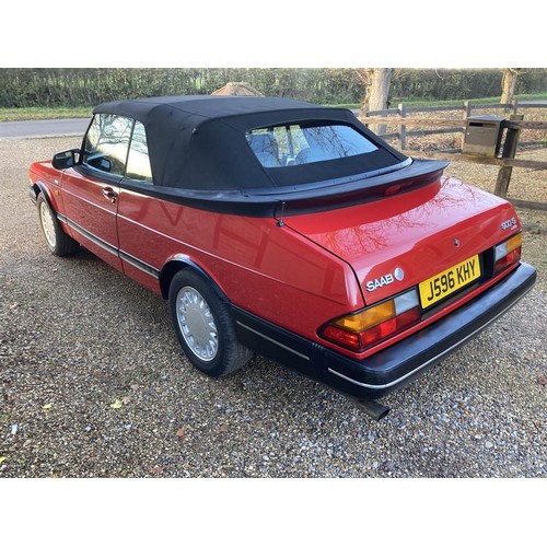 137 - 1992 SAAB 900 S TURBO CONVERTIBLE
REGISTRATION NO: J596 KHY