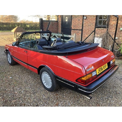 137 - 1992 SAAB 900 S TURBO CONVERTIBLE
REGISTRATION NO: J596 KHY