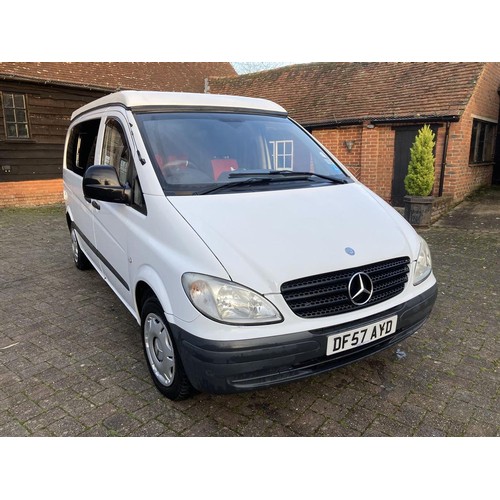 180 - 2008 MERCEDES-BENZ VITO 109 COMPACT CONVERSION CAMPER
REGISTRATION NO:  DF57 AYD