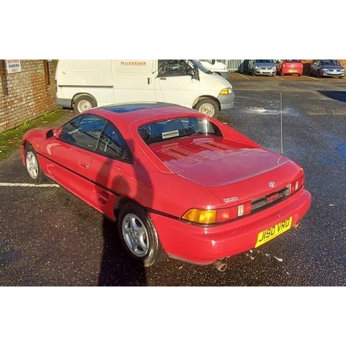 167 - 1992 TOYOTA MR2 AUTOMATIC
REGISTRATION NO: J190 VRD