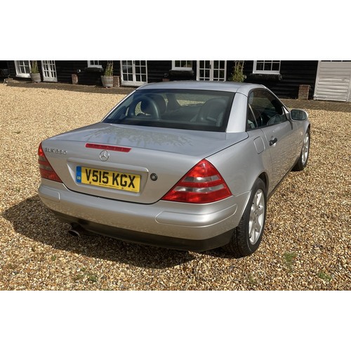 135 - 1999 MERCEDES-BENZ SLK 230 KOMPRESSOR
Registration No: V515 KGX