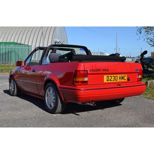 122 - 1986 FORD ESCORT XR3I CABRIOLET
Registration No: D230 HMC