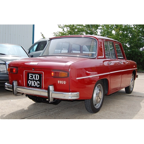 109 - 1965 RENAULT 8
Registration No: EXD 910C