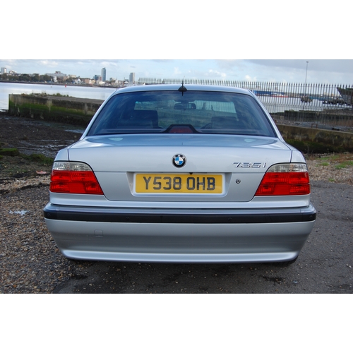 131 - 2001 BMW 735I SPORT AUTO
Registration No: Y538OHB