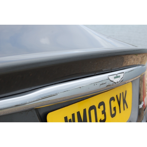 126 - 2003 ASTON MARTIN V12 VANQUISH
Registration No: WM03GYK