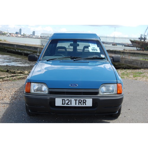 133 - 1986 FORD ESCORT 55 VAN
Registration No: D21TRR