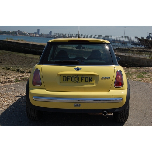 109 - 2003 MINI COOPER
Registration No: DF03FDK