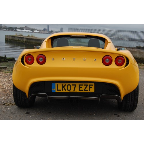 118 - 2007 LOTUS ELISE R TOUR+
Registration No: LK07EZF