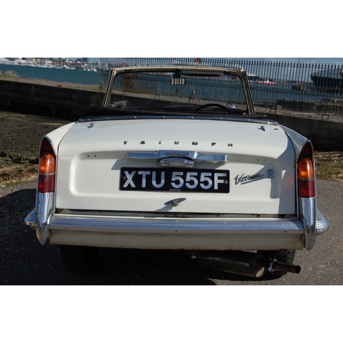 123 - 1967 TRIUMPH 2 LITRE VITESSE
Registration No: XTU555F