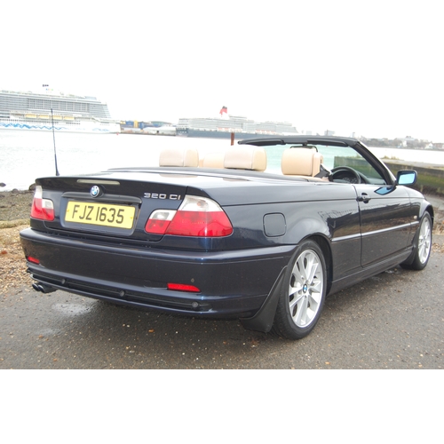 131 - 2003 BMW 320I SE CABRIOLET
Registration No: FJZ1635