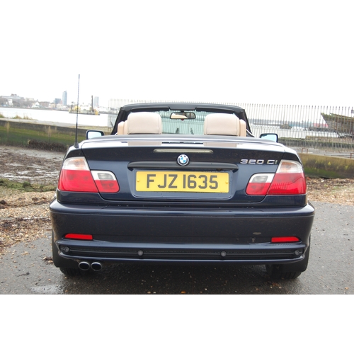 131 - 2003 BMW 320I SE CABRIOLET
Registration No: FJZ1635