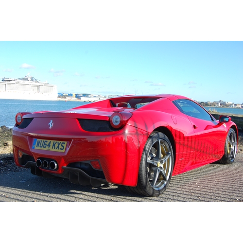 112 - 2014 FERRARI 458 SPIDER DCT S-A
Registration No: WU64KXS