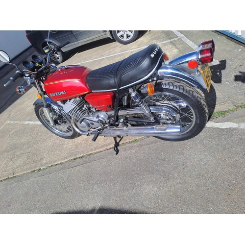 134 - 1977 SUZUKI GT 500 2 STROKE
Registration No: DFR 479S