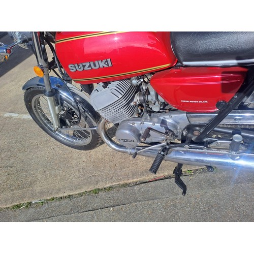 134 - 1977 SUZUKI GT 500 2 STROKE
Registration No: DFR 479S