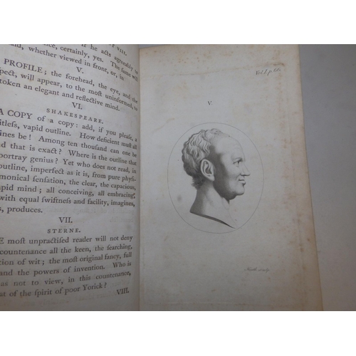 17 - Lavater - 'Essays on Physiognomy', two vols., illus., printed in London by Robinson 1789, leather sp... 