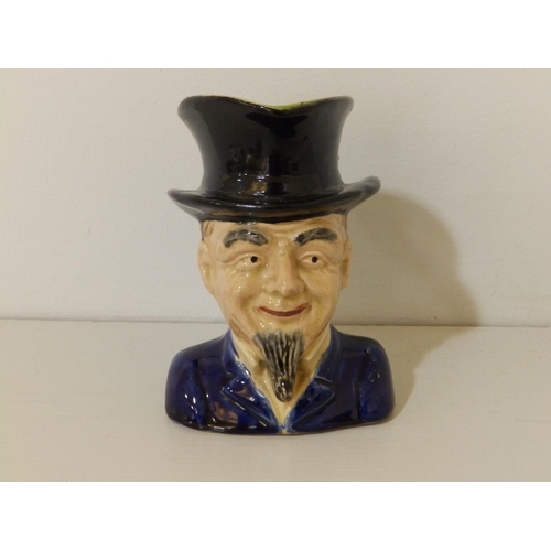 39 - A Victorian majolica Abraham Lincoln character jug, 6