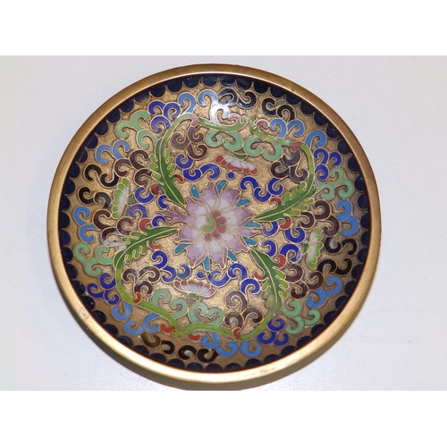 107 - A  small cloisonne dish, 4.1