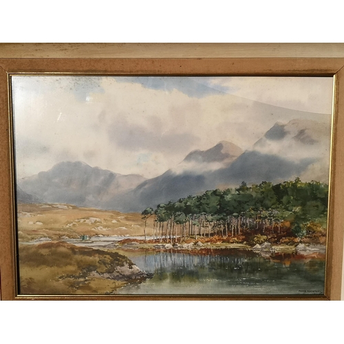 12 - Frank Egginton (1908-1990) - watercolour - 'Derryclare Lough, Connemara', signed & inscribed verso, ... 