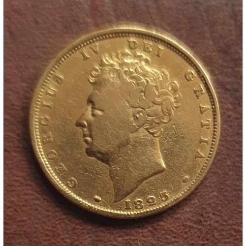 241 - A George IV gold sovereign - 1825.