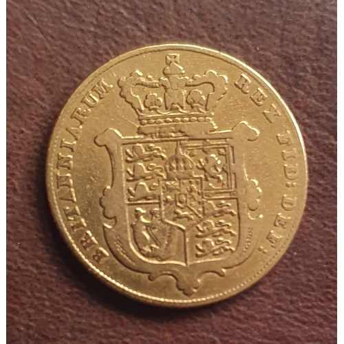 241 - A George IV gold sovereign - 1825.