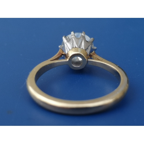 170 - A diamond solitaire ring, the claw set brilliant weighing approximately 2 carats, on 18ct shank.  Fi... 