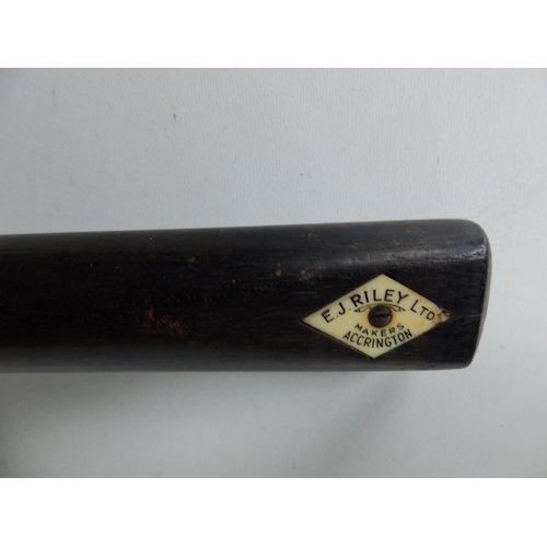 68 - An old Riley snooker cue in metal case, given to the vendor by John Pullman, five times World Champi... 