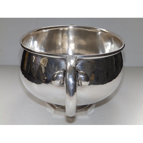 130 - A Georg Jensen two-handled silver centrepiece bowl in Cherry pattern No.501,  1785g, 14