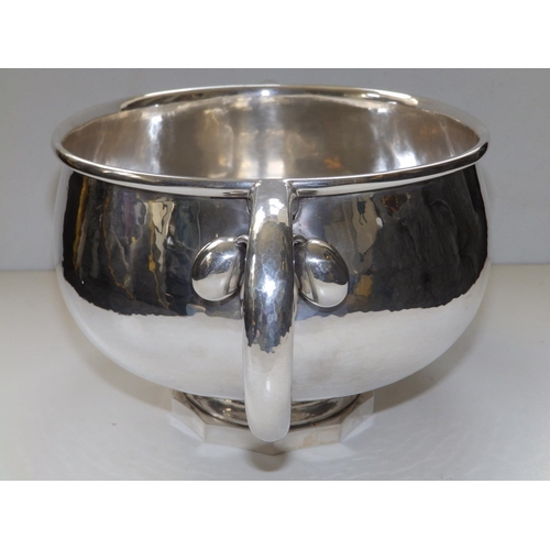 130 - A Georg Jensen two-handled silver centrepiece bowl in Cherry pattern No.501,  1785g, 14