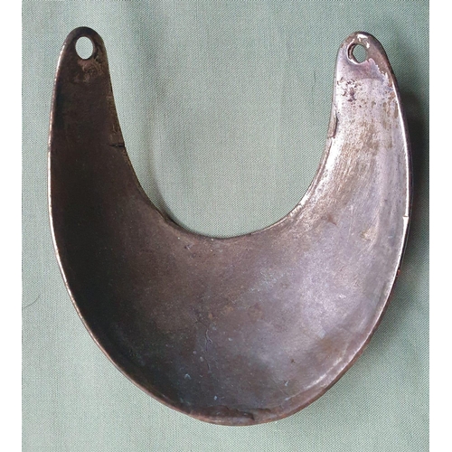 123c - A Georgian metal gorget, 4.2