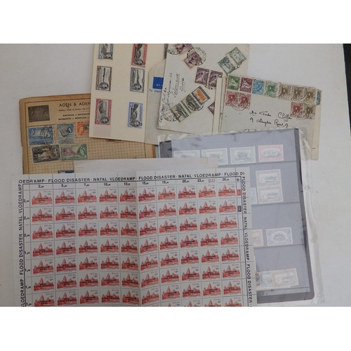 33 - A box file containing Commonwealth, Falklands & other postage stamps including covers.