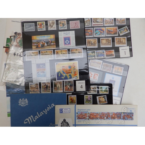 33 - A box file containing Commonwealth, Falklands & other postage stamps including covers.