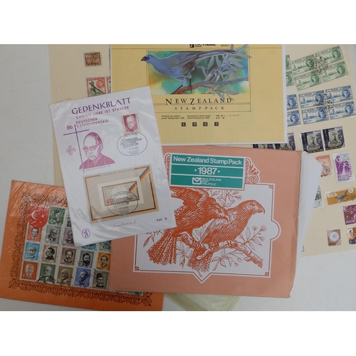 33 - A box file containing Commonwealth, Falklands & other postage stamps including covers.