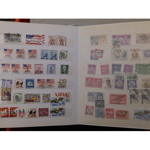 35a - World postage stamps in stock albums and others.