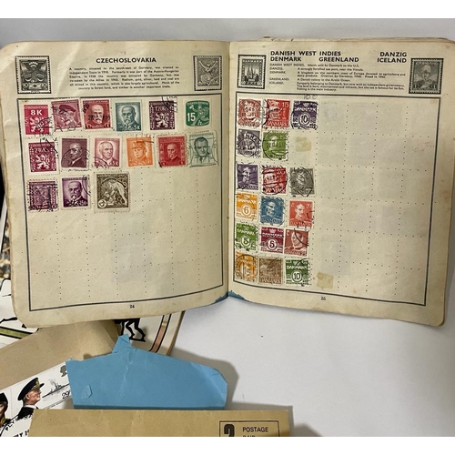 35b - A Stanley Gibbons International Stamp Album, loose postage stamps and others.