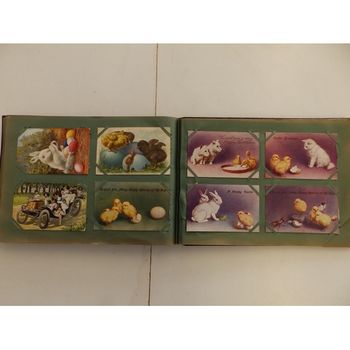 14 - An early 20thC postcard album containing approximately 150 cards.