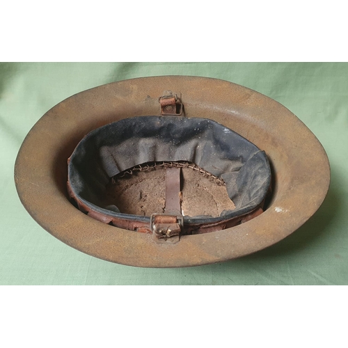 31 - An early WWI British Army 'Magnetic' Brodie helmet.