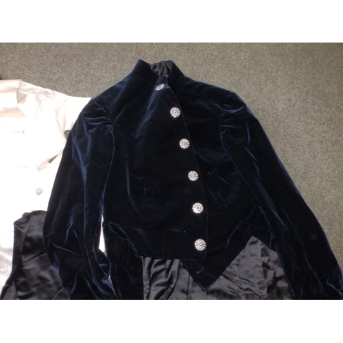 43 - A court dress set for W.E.Tydesley Jones made by Jones, Chalk & Dawson,  in original tin box, includ... 