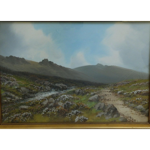 9 - R.D. Sherrin - a pair of gouaches - Dartmoor scenes, signed, 14.5