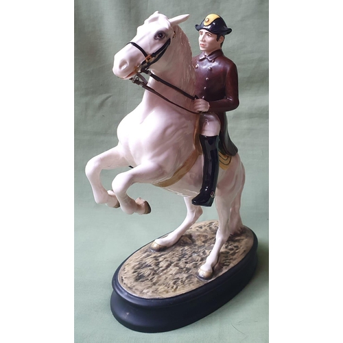 41 - A Beswick equestrian group - Lipizzaner with rider, 9.75