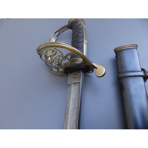 73 - A Victorian officer's sword with 32