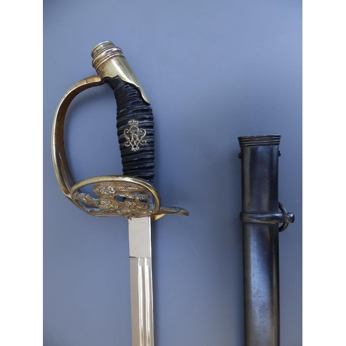 76 - An Imperial Prussian Infantry Officer's Model 1889 sword with 31