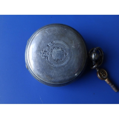 190 - A Victorian silver cased pocket watch by J.W. Benson, No.36658, case diameter  47mm and a damaged go... 