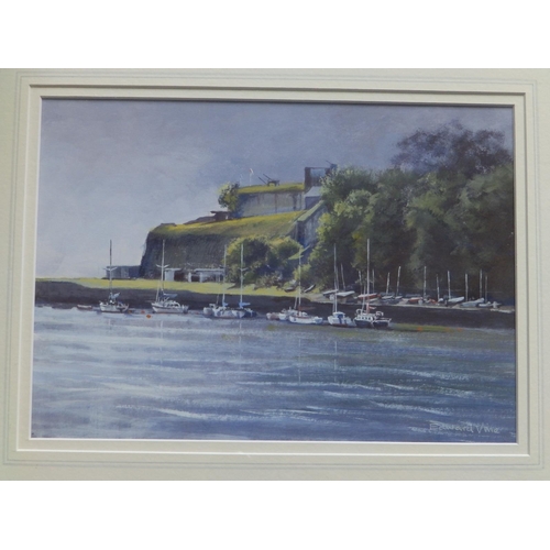 7 - Edward Vine (born 1943) - two acrylics on paper - 'The Nothe, Weymouth', 8.5