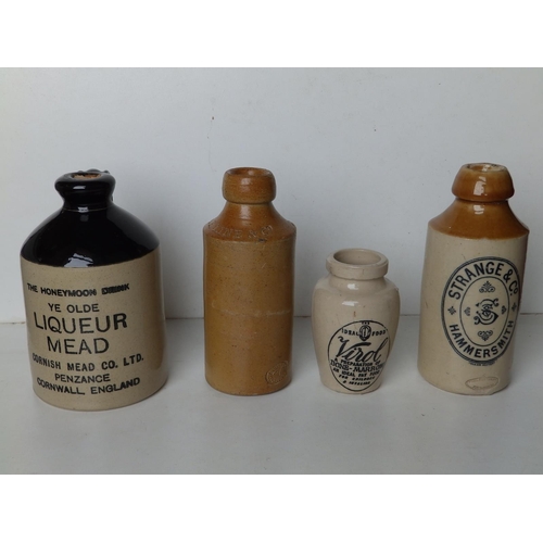 31 - A Fulham Pottery stoneware bottle - Strange & Co., Hammersmith, 6.5