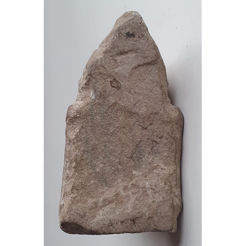 75 - An Indian carved stone bust, 5.25