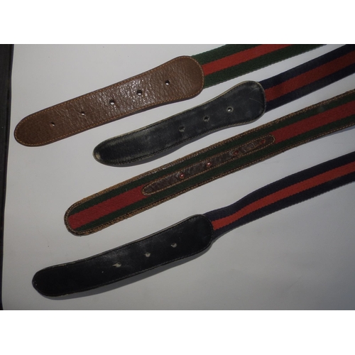 49 - Four Gucci web belts , 31