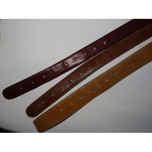 51 - Three Gucci leather belts - the longest 35