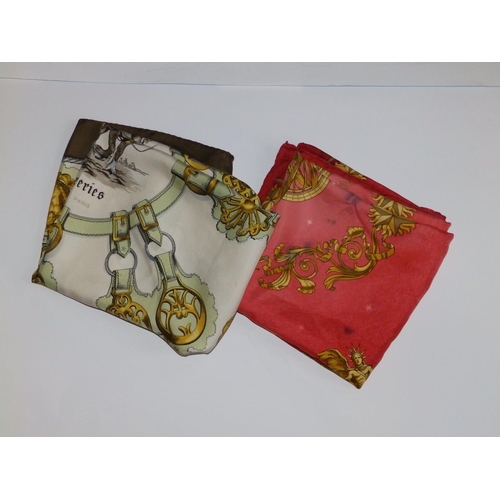 42 - A silk Hermes headscarf  - Cuiveeries',  35