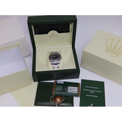 120 - A boxed gent's stainless steel Rolex GMT-Master II Oyster Perpetual Date wrist watch Ref.116710LN, t... 