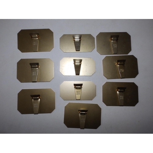 112 - 10 Patek Philippe enamelled display stands, approx. 2.75